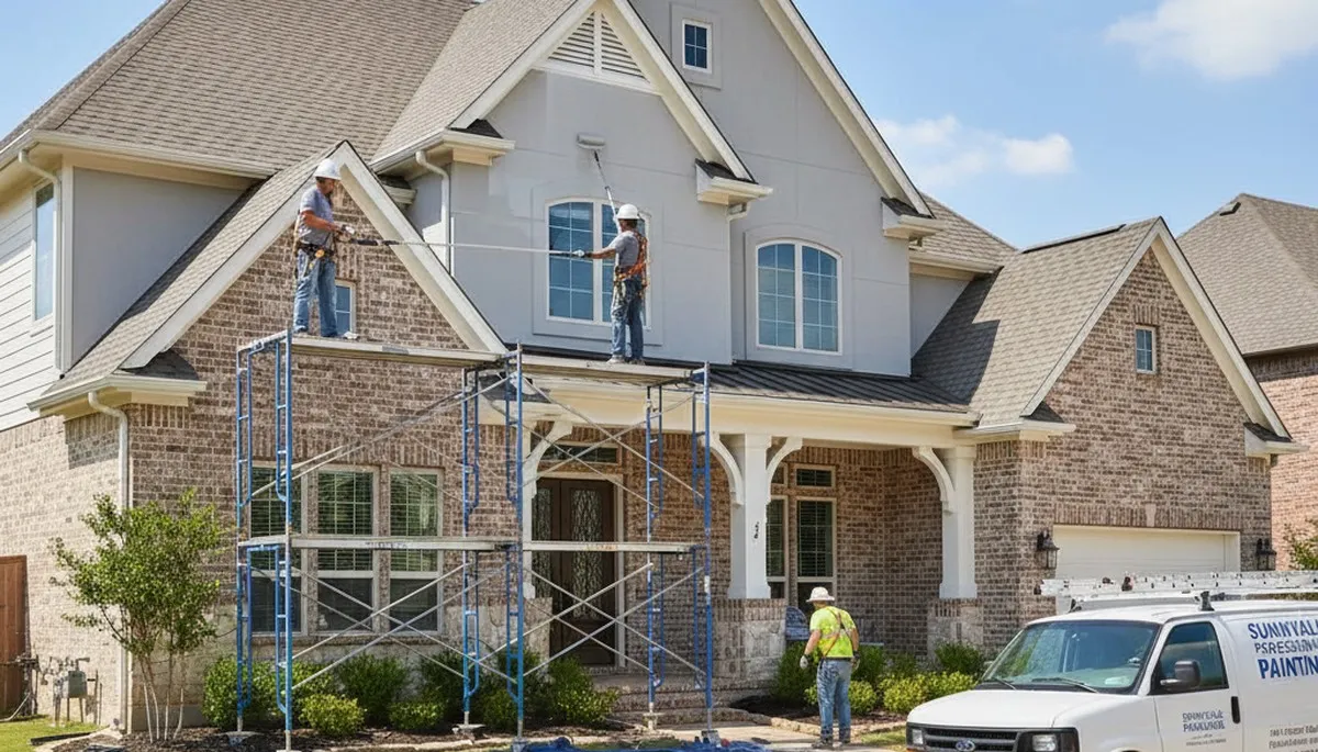 Dallas, TX painting contractor providing professional interior and exterior house painting services
