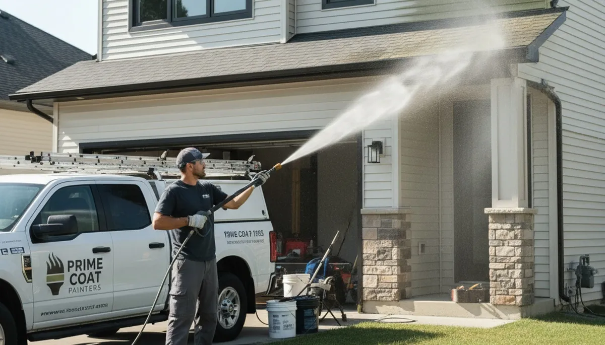 Vinyl siding pressure cleaning in Dallas, TX removes mold, mildew, and grime for a cleaner home exterior
